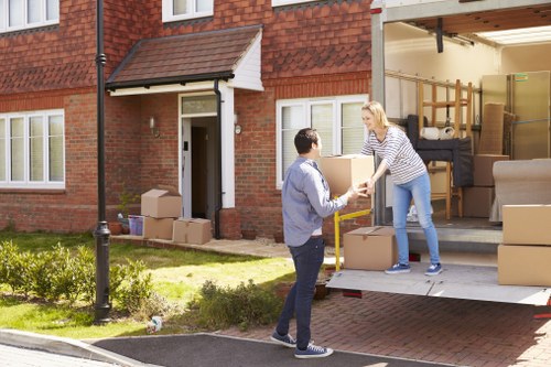 Local home removals team preparing a move in Roehampton