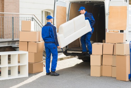 Man and van vehicle ready for a local move in Roehampton