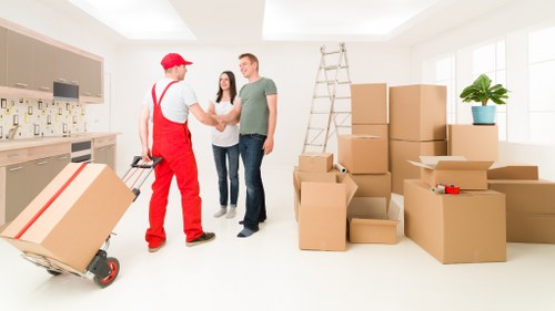 Removal van prepared for a same day move in Roehampton