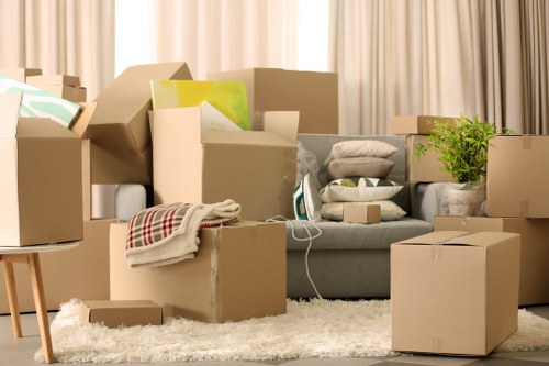 Variety of sturdy cartons and packing materials for local moves in Roehampton