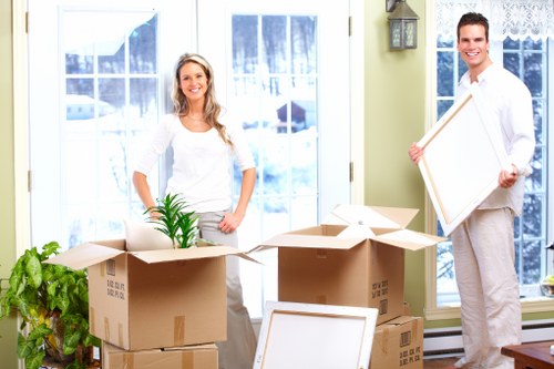 Packing and transport for office equipment during a Roehampton commercial move