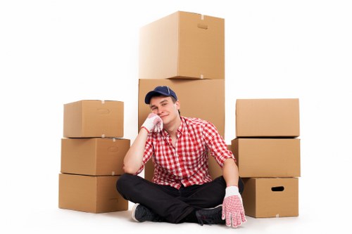Commercial packing and unpacking support for a business move in Roehampton